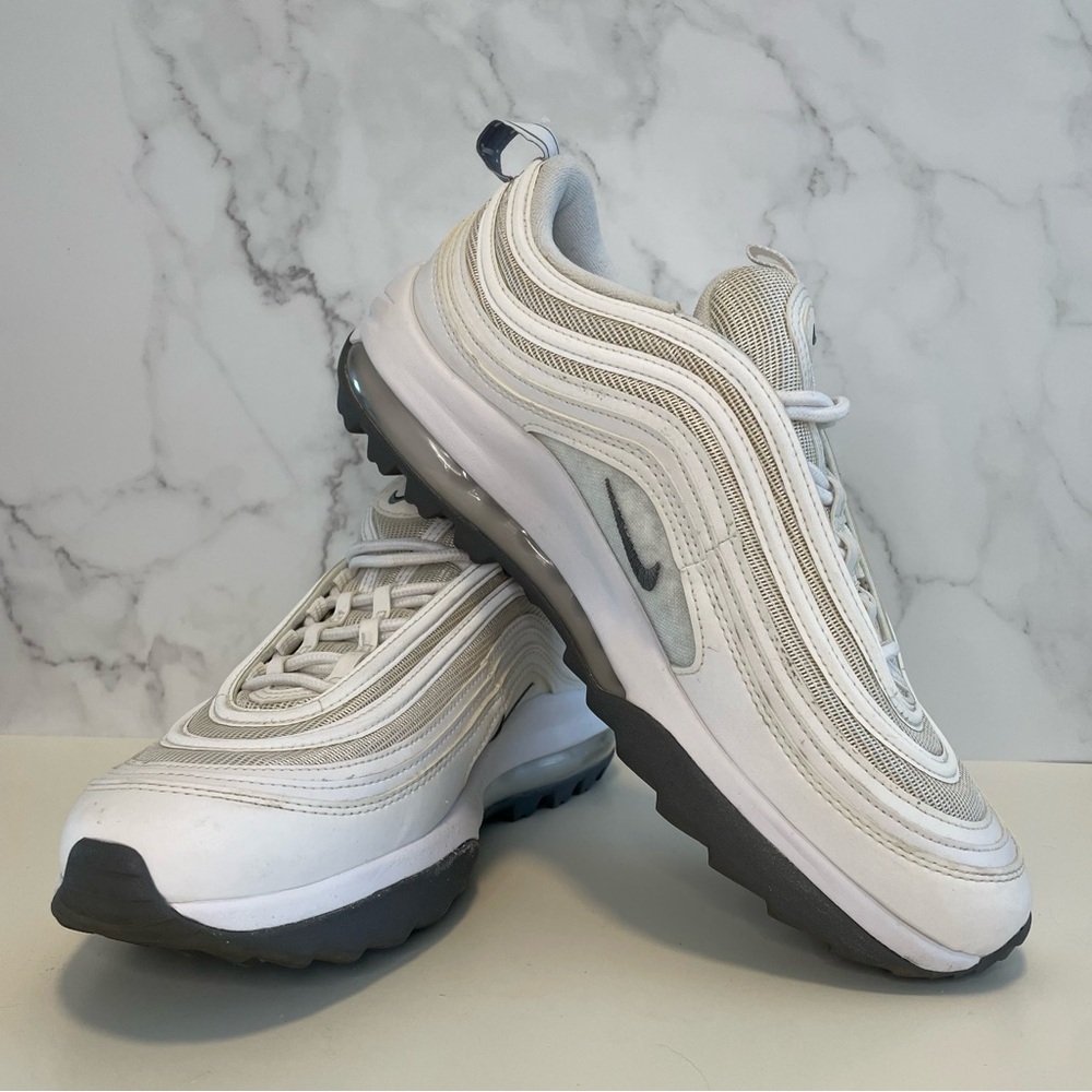 Nike Air Max 97 Golf 'White Cool Grey' Mens Size 8